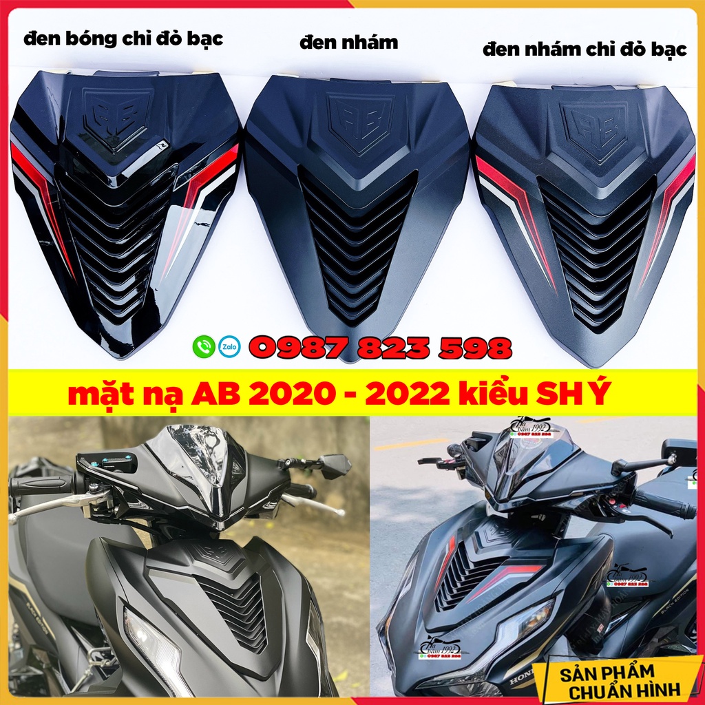 Mặt Nạ Kiểu SH Ý Gắn Cho Airblade 2020 - 2021-22 - 2023  Chính Hãng Motorart, Mặt nạ AB 160, AB 2023