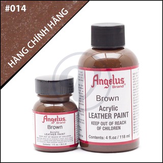 [CHÍNH HÃNG - KHÔNG CHIẾT] Brown 014 - Màu ANGELUS Leather Paint Standard vẽ trên da, vải, custom giày
