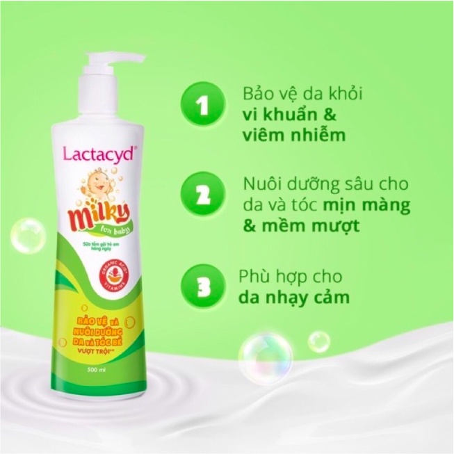 (Hàng chính hãng) SỮA TẮM LACTACYD MILKY 250ML-500ML