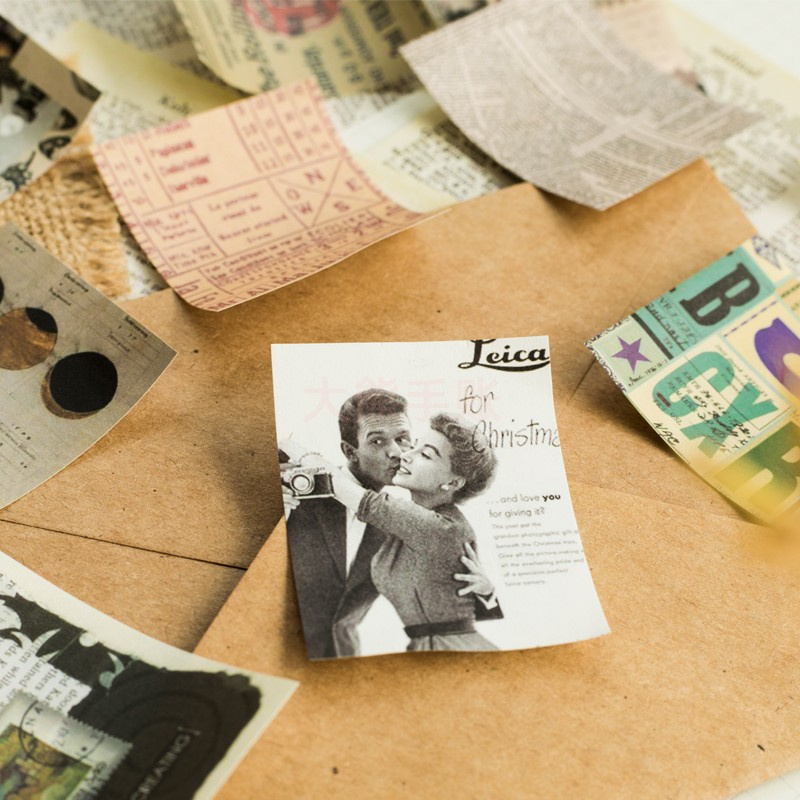 165 sheets/set creative vintange photo material paper bullet journal Scrapbook decoration base paper 2 designs
