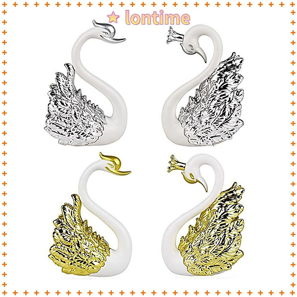 Que Cắm Trang Trí Bánh Kem Hình Thiên Nga Xinh Xắn