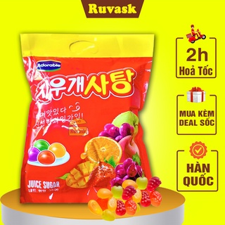Kẹo Dẻo Trái Cây Hàn Quốc Adorable 360g - Kẹo Trái Cây, Kẹo Hàn Quốc, Kẹo 4 Màu - Đồ Ăn Vặt Hàn Quốc - Ruvask