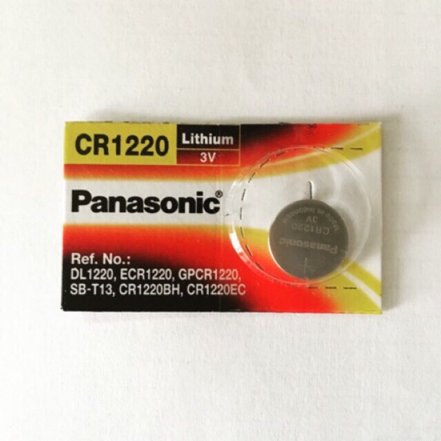 CR1220 Panasonic 3V Lithium Chính Hãng Vỉ 1 Viên