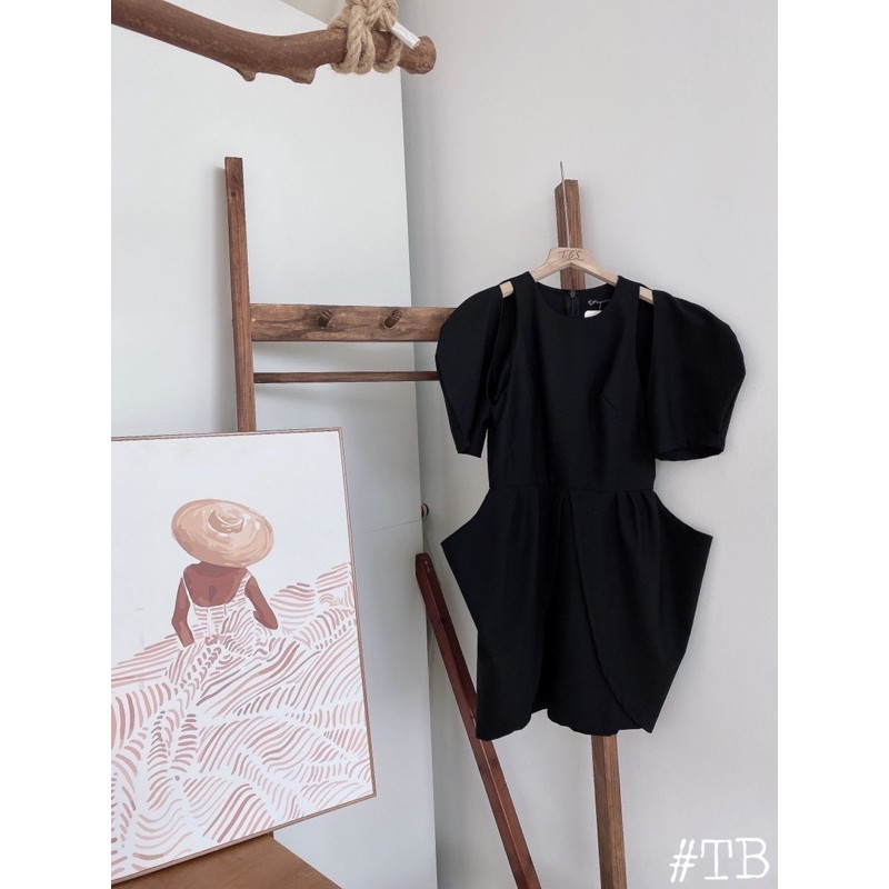 THUYBIESHOP | váy khoét vai tạo kiểu