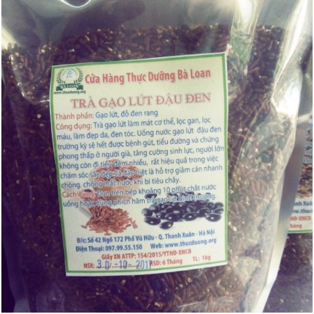 Trà gạo lứt đậu đen 1kg Thực dưỡng