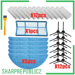 Filter Kit Replacement for ILIFE V3/V5/V5S Robot Vacuum Cleaner Accessory