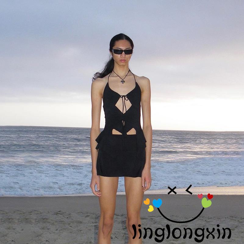 Áo Tank Top 2 Dây Màu Trơn Thời Trang Mùa Hè Cho Nữ Đen / Trắng
