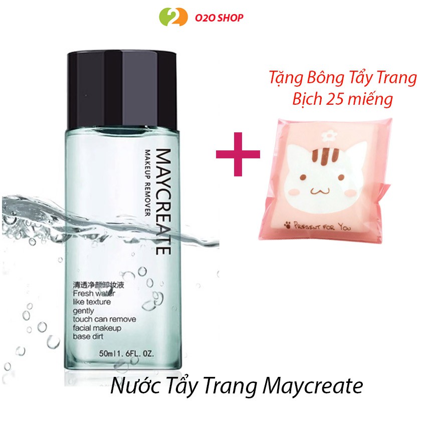 Nước Tẩy Trang Maycreate 50ml – Simple - Chất Lượng – Giá Rẻ - Dùng Cho Da Dầu, Mụn – O2O Shop