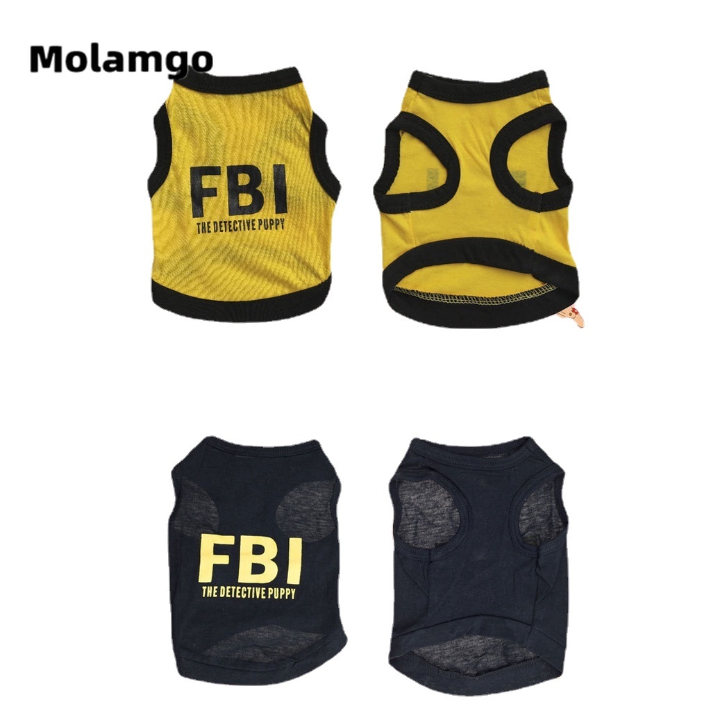 Áo Thun Cotton Màu Đen In Họa Tiết Dễ Thương Thời Trang Xuân Hè Mới Cho Thú Cưng