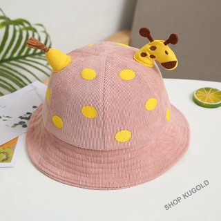 Mũ Vành hình hưu cho bé gái bé trai 0-9 tháng (loại có dây)