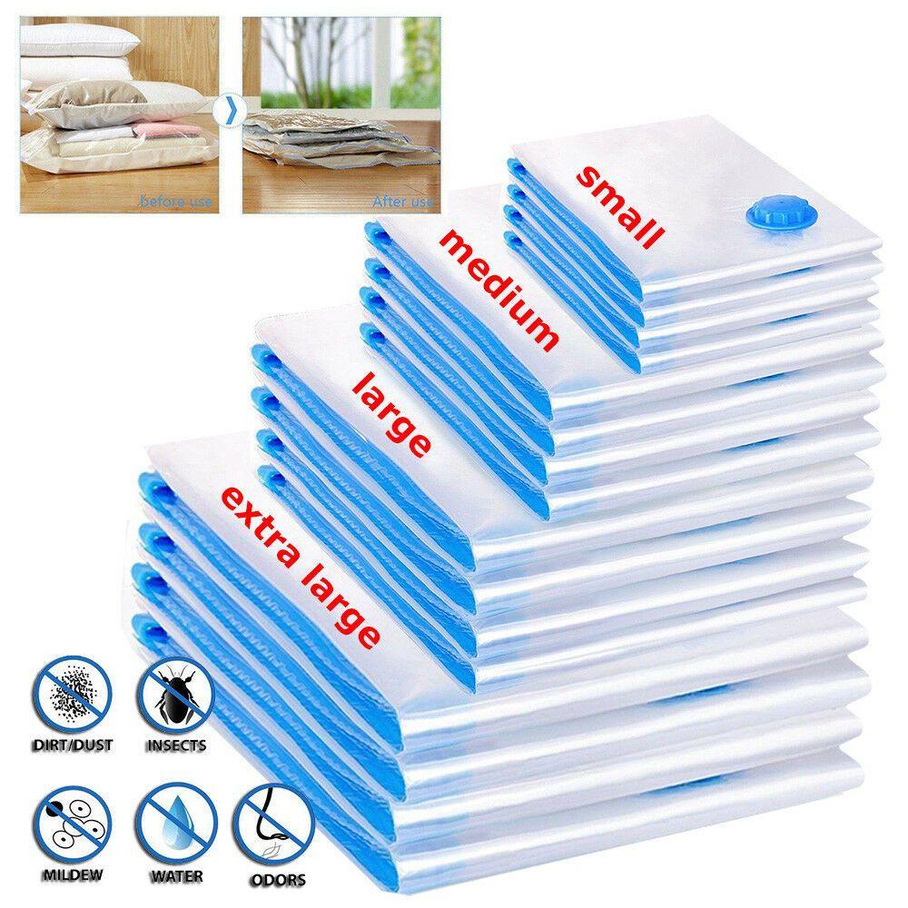 WTTLE Bộ 5 / 10 Túi Hút Chân Không Trong Suốt