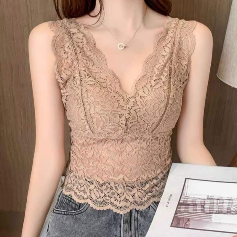 Áo bra nữ ren hoa, áo lót nữ ren dáng croptop mặc vest, khoác sexy mẫu nữ hot 2022 hàng cao cấp