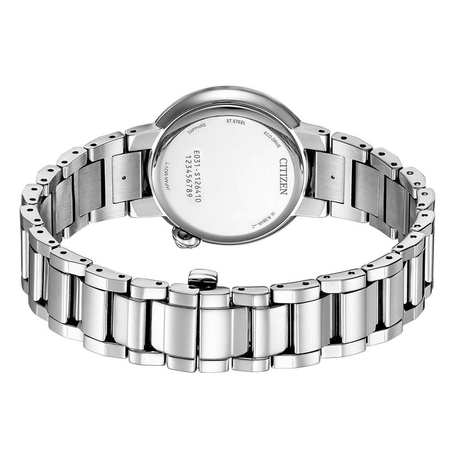 Đồng Hồ Nữ Citizen Đính Kim Cương Dây Thép Không Gỉ EM0910-80N - Mặt Xà Cừ