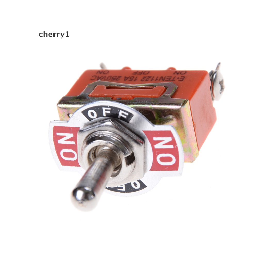 (cherry1) 3 Thiết Bị Đầu Cuối Màu Cam SPDT 250V 15A ON-OFF-ON