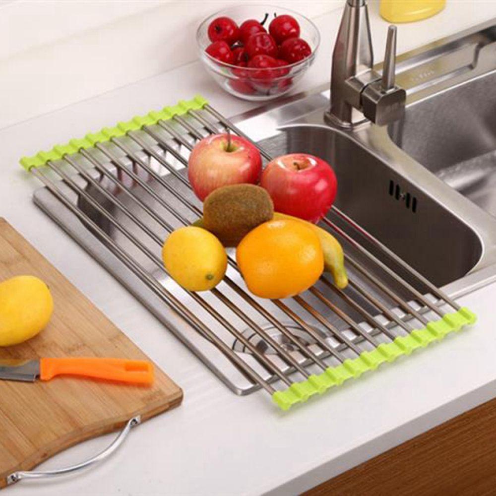 Khay Úp Chén Đĩa Ráo Nước Có Thể Gấp Gọn Tiện Dụng Cho Nhà Tắm