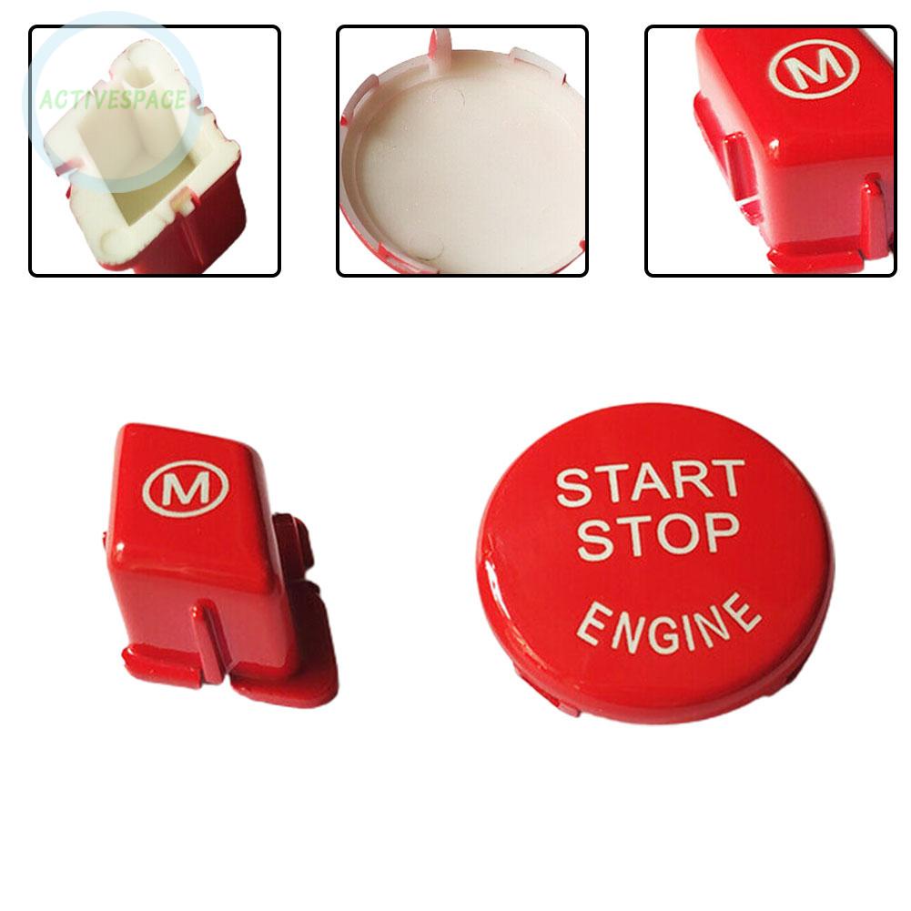 Steering Wheel M Mode +Engine Start Stop Switch Button For BMW E92 E93 M3 Red