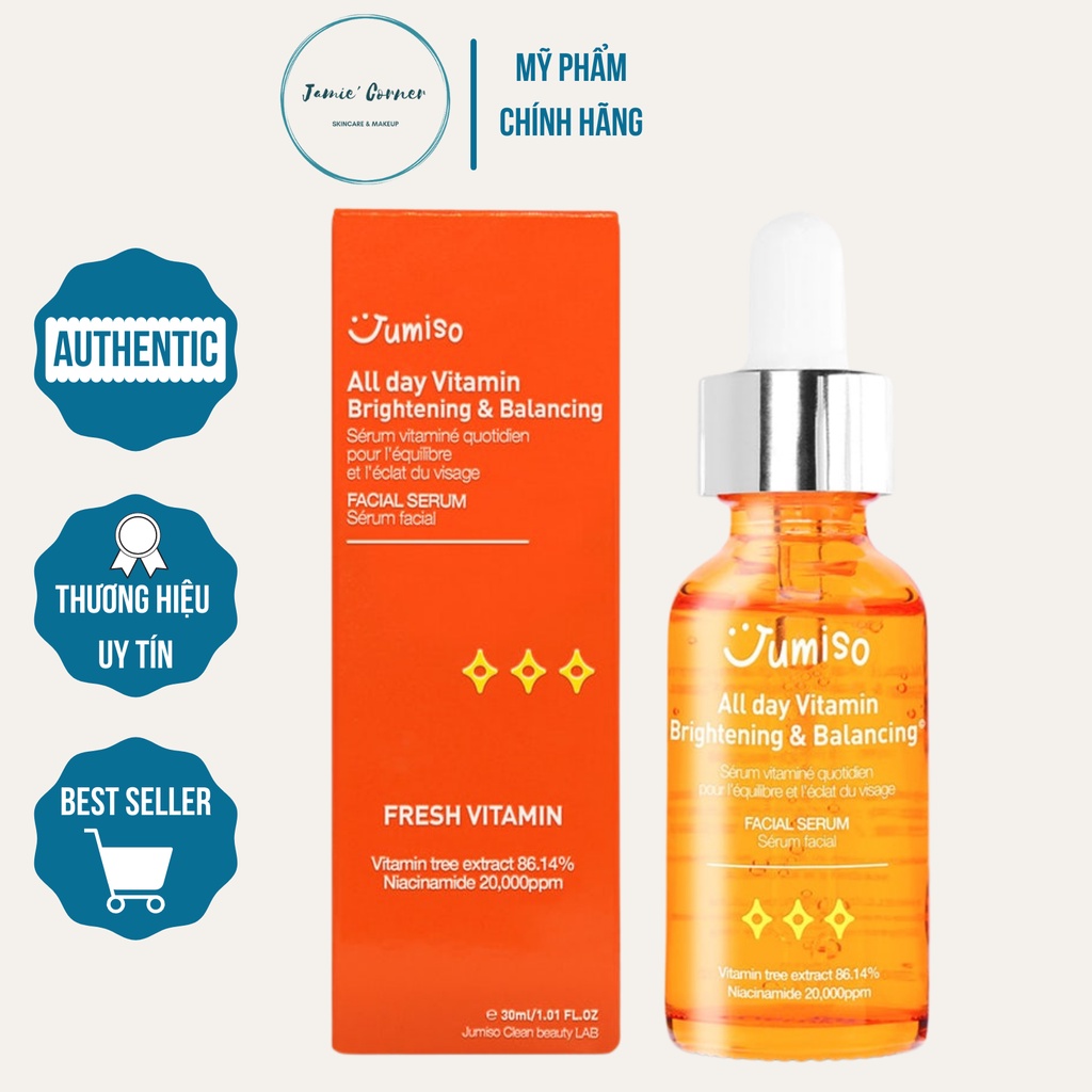 Tinh chất Vitamin C dưỡng sáng và cân bằng da Jumiso All Day Vitamin Brightening & Balancing Facial 
