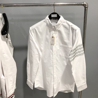 Sơ mi trắng nam Thom Browne kẻ tay