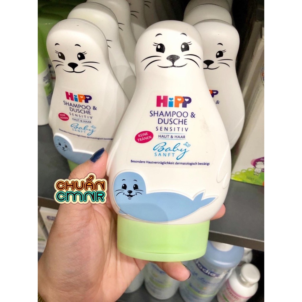 Hàng Chuẩn Đức Sữa tắm Hipp hình chú Hải cẩu thật đáng yêu