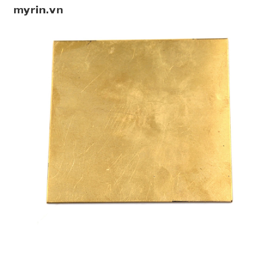 Tấm Lá Đồng Thau Mỏng 0.5mm / 0.8mm / 1mm / 2mm 100X100mm DIY