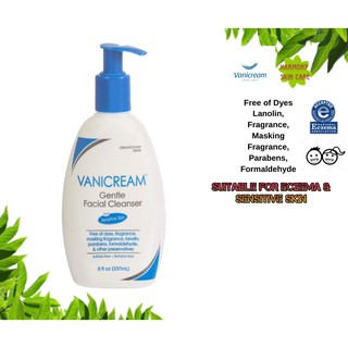 SỮA RỬA MẶT CHO DA NHẠY CẢM VANICREAM GENTLE FACIAL CLEANSER FOR SENSITIVE SKIN 237ML CHÍNH HÃNG - 5871