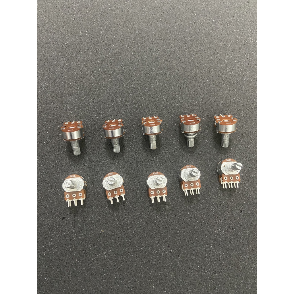 Biến trở KP đôi 50k Triết Áp Đài Loan ,hàng KP chính hãng volume amply cao cấp có nấc bi