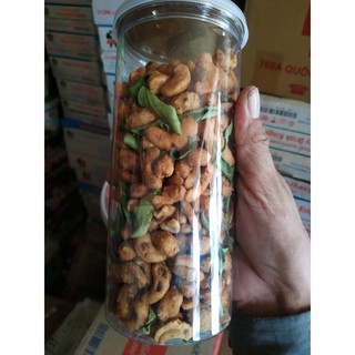 Hạt điều rang tỏi ớt nhà làm hũ 500gr