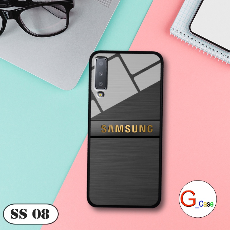 Ốp lưng Samsung Galaxy A7 2018  - in hình 3D Logo điện thoại