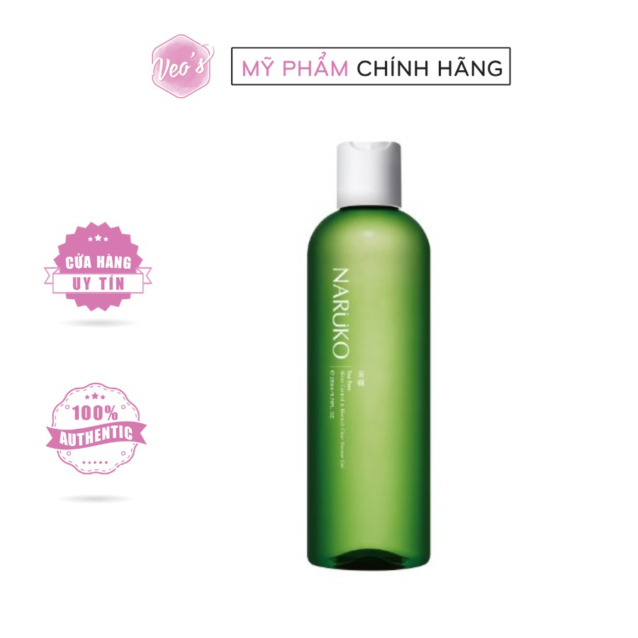 Sữa tắm Naruko Tea Tree Shine Control &amp; Blemish Clear Shower Gel