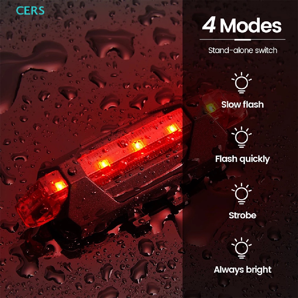 Bộ Đèn Pha LED USB Có Thể Sạc Lại Dành Cho Xe Đạp Leo Núi RS