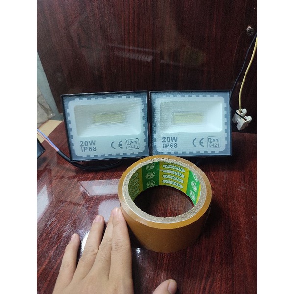 Đèn Pha Led Mini 20W Siêu Sáng Ngoài Trời