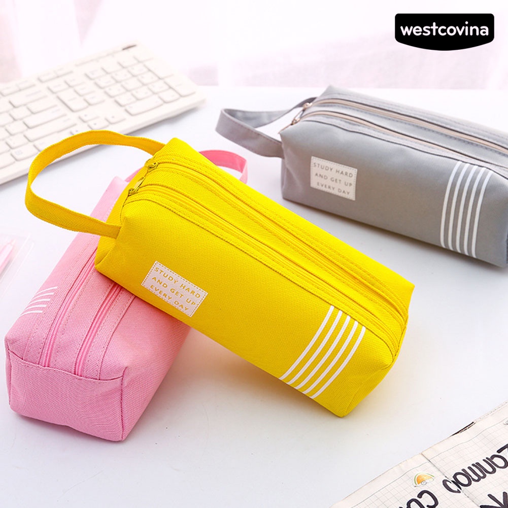 [Hot]✍Túi Đựng Bút Bằng Vải Oxford Nhiều Ngăn Tiện Dụng