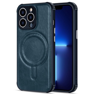 Ốp Điện Thoại Da hỗ trợ sạc không dây Thời Trang Cho iPhone 11 12 13 Pro Max 13 12 11 Pro Max