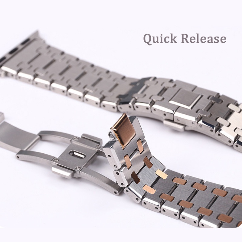 Dây Đeo Inox Vỏ Bảo Vệ Cho Đồng Hồ Apple Watch 7 45mm 41mm 40mm 44mm 42mm 38mm smart watch