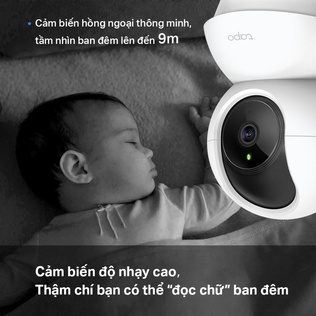 [Mã 11ELSALE hoàn 7% đơn 300K] Camera WiFi TP-Link Tapo C200 1080P (2MP) Điều Chỉnh Hướng xoay 360 độ - Hàng Chính Hãng | BigBuy360 - bigbuy360.vn