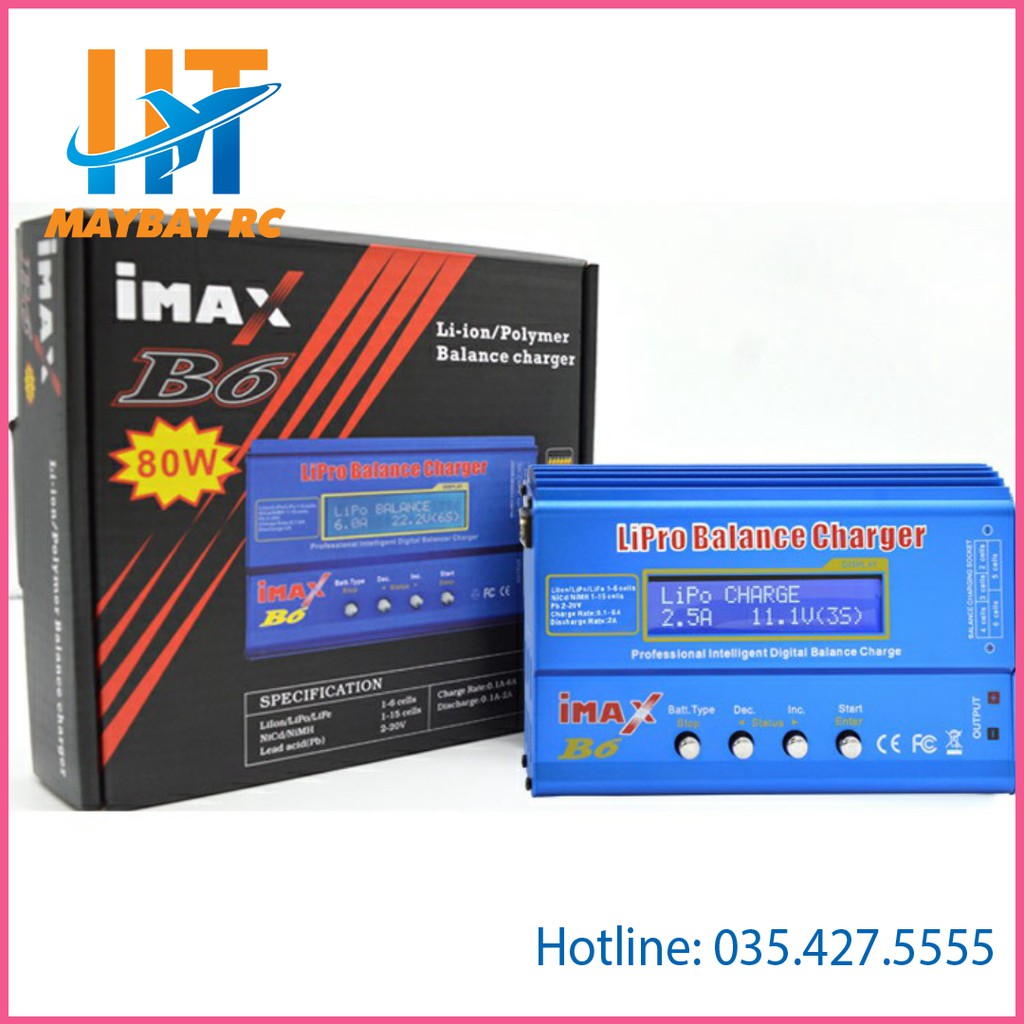 Bộ sạc thông minh IMAX B6 80W