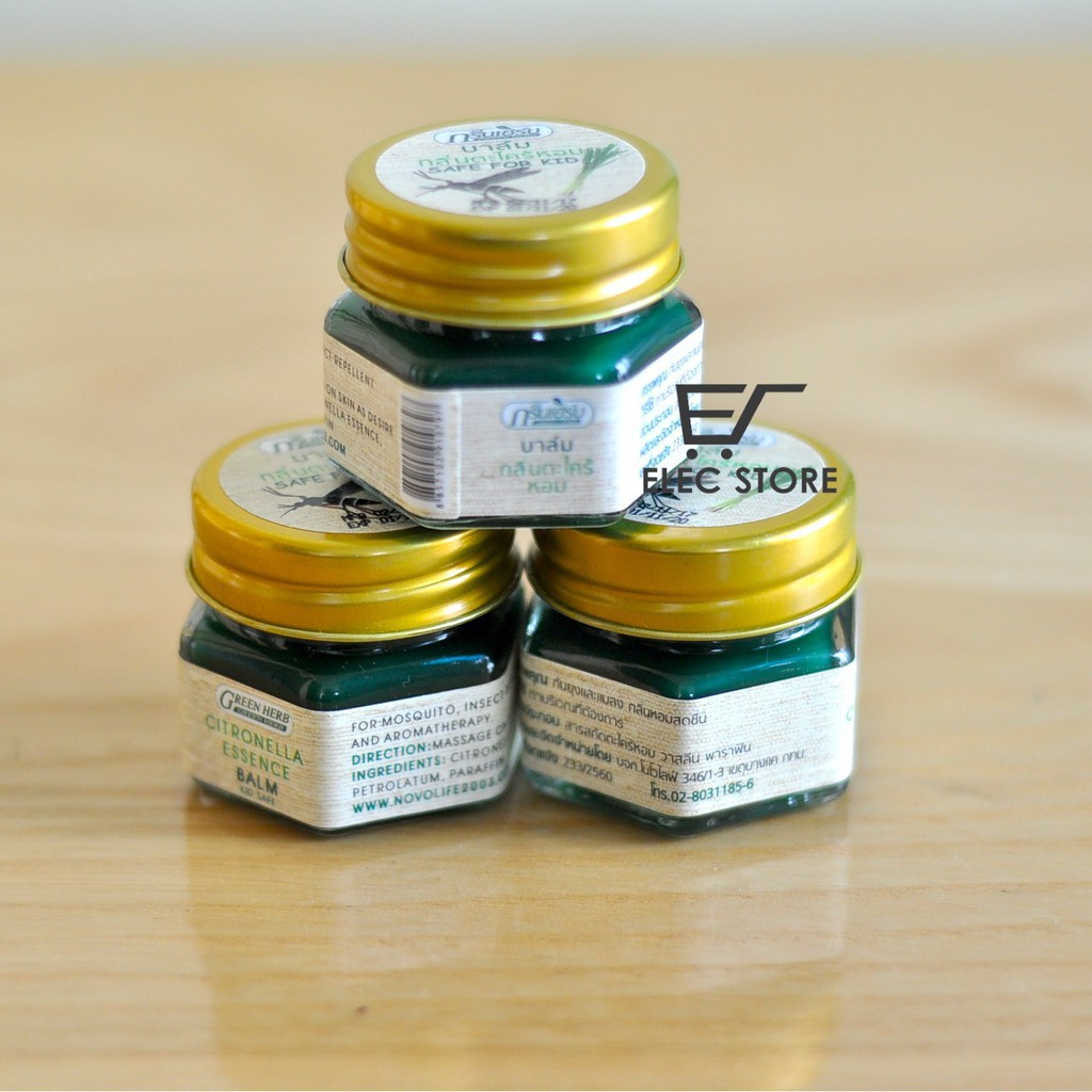 Kem chống muỗi Green Herb Balm 20g Thailand - An toàn cho cả trẻ nhỏ