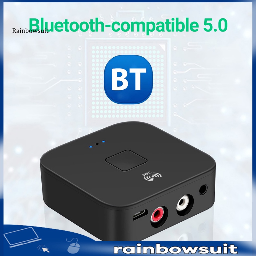 Thiết Bị Nhận Tín Hiệu Âm Thanh Bluetooth NFC 2RCA Chuyên Dụng Cho Xe Hơi