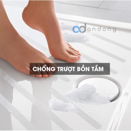 Băng dính chống trượt Peva( cao su pha nhựa)cao cấp không phải PVC chống trơn trượt nhà tắm, cầu thang, giày dép