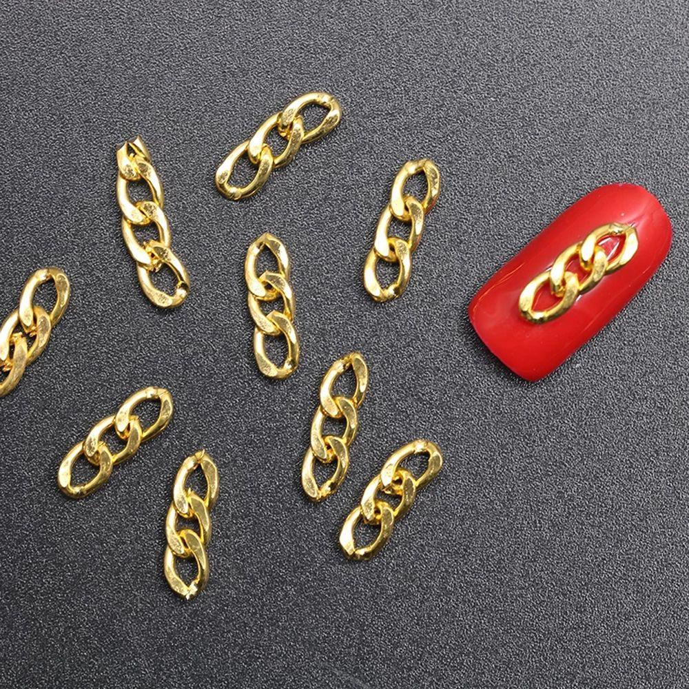 Dây Xích Kim Loại Trang Trí Móng Tay Nghệ Thuật Thời Trang Cho Nữ|Chuỗi Hạt 3D Màu Đen Đính Móng Nghệ Thuật