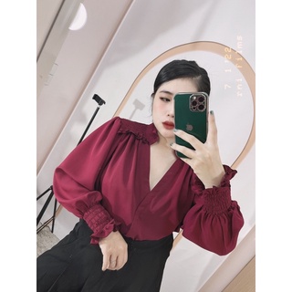 [MÚP BIGSIZE 60-100KG] Áo cổ V habutai