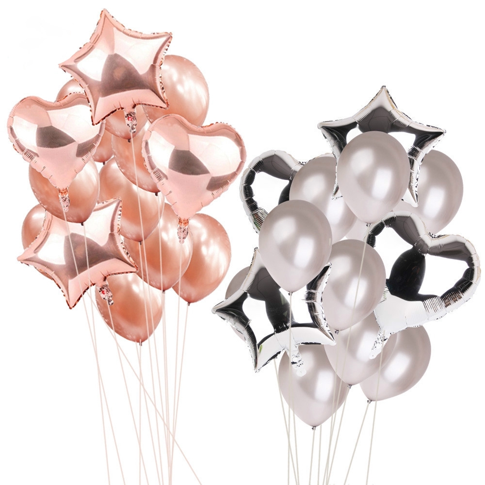 Set 14 Bong Bóng 12 "18" Trang Trí Tiệc
