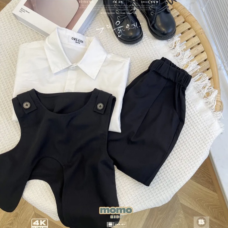 Set Đồ Ba Món Thiết Kế Mới Thời Trang Theo Phong Cách Hàn Quốc Cho Bé