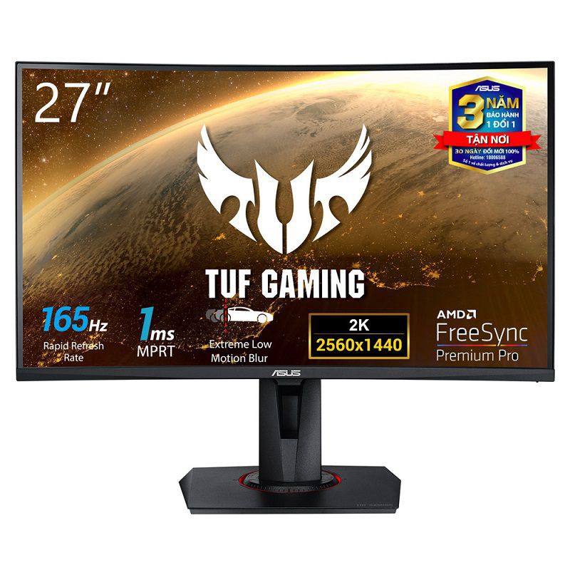 Màn Hình ASUS TUF GAMING VG27WQ (27inch, 2K, 165Hz 1ms, VA)