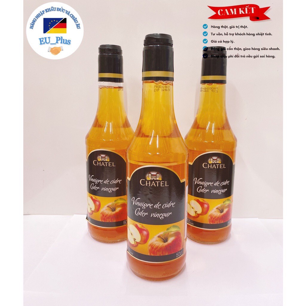 Giấm Táo Chatel Vinaigre De Cidre Cider Vinegar - 500ml - Pháp