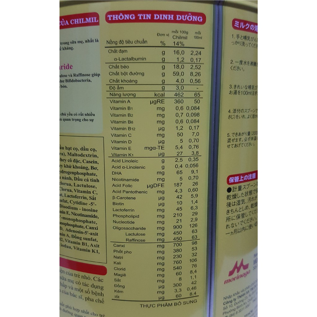 Sữa Morinaga Số 2 Thanh lý