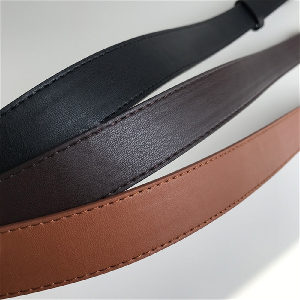 Thắt lưng da PU khóa vuông nhiều màu sắc phong cách vintage thời trang cho nữ