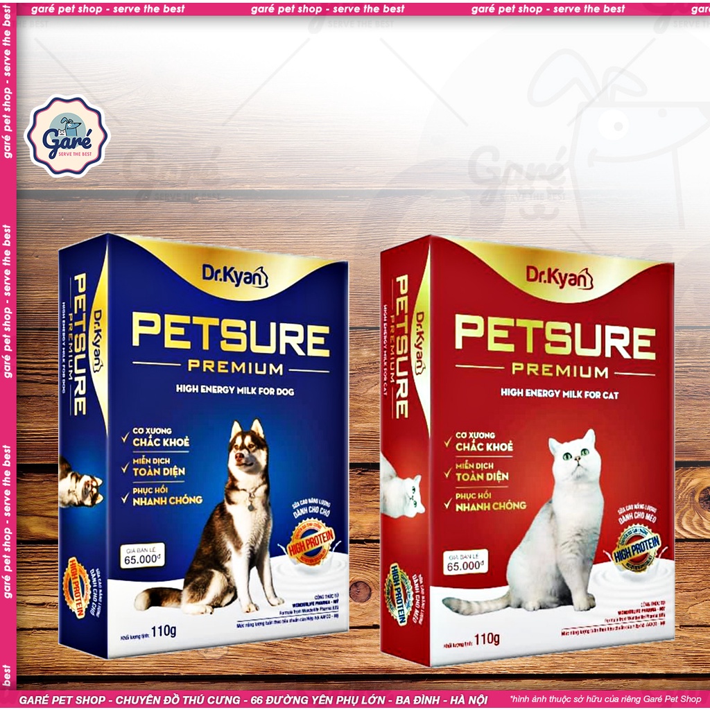110gr - Sữa Petsure Dr Kyan dành cho Chó Mèo Garé Pet Shop