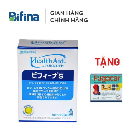 Men Vi Sinh Bifina Nhật Bản S 30 gói - Dành cho người viêm đại tràng mãn tính, hội chứng ruột kích thích