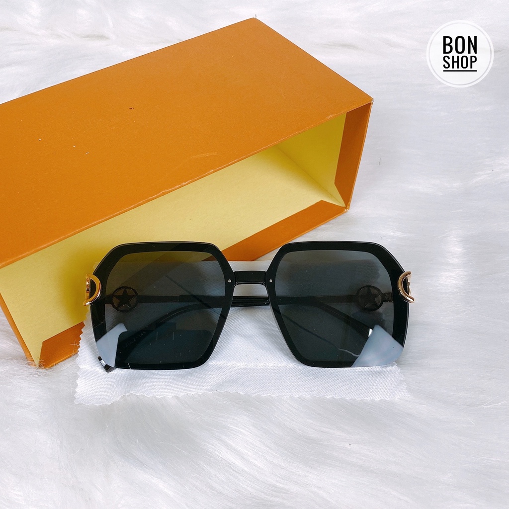 Kính mát nữ thời trang mắt vuông sang chảnh chống tia UV bản đẹp 1120_Bon Shop